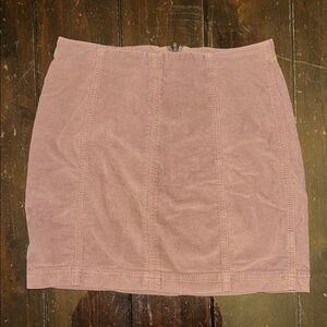 Light cool Brown free people Corduroy mini Skirt🤎